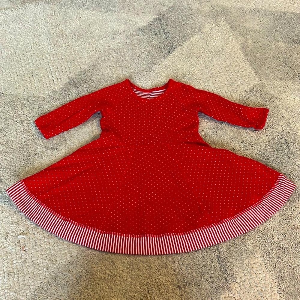 Hanna Andersson polka dot/stripe dress